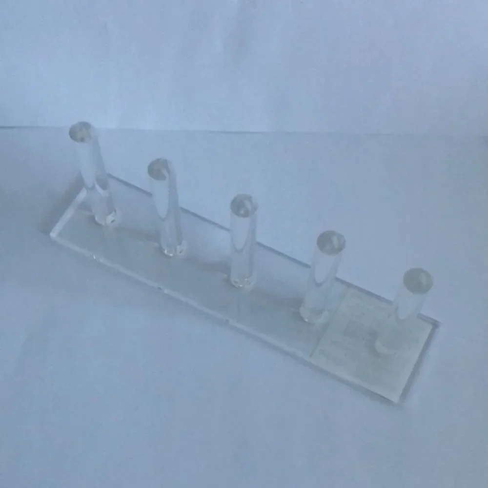 Acrylic Clear Ring Display by Bead Landing 5 rods